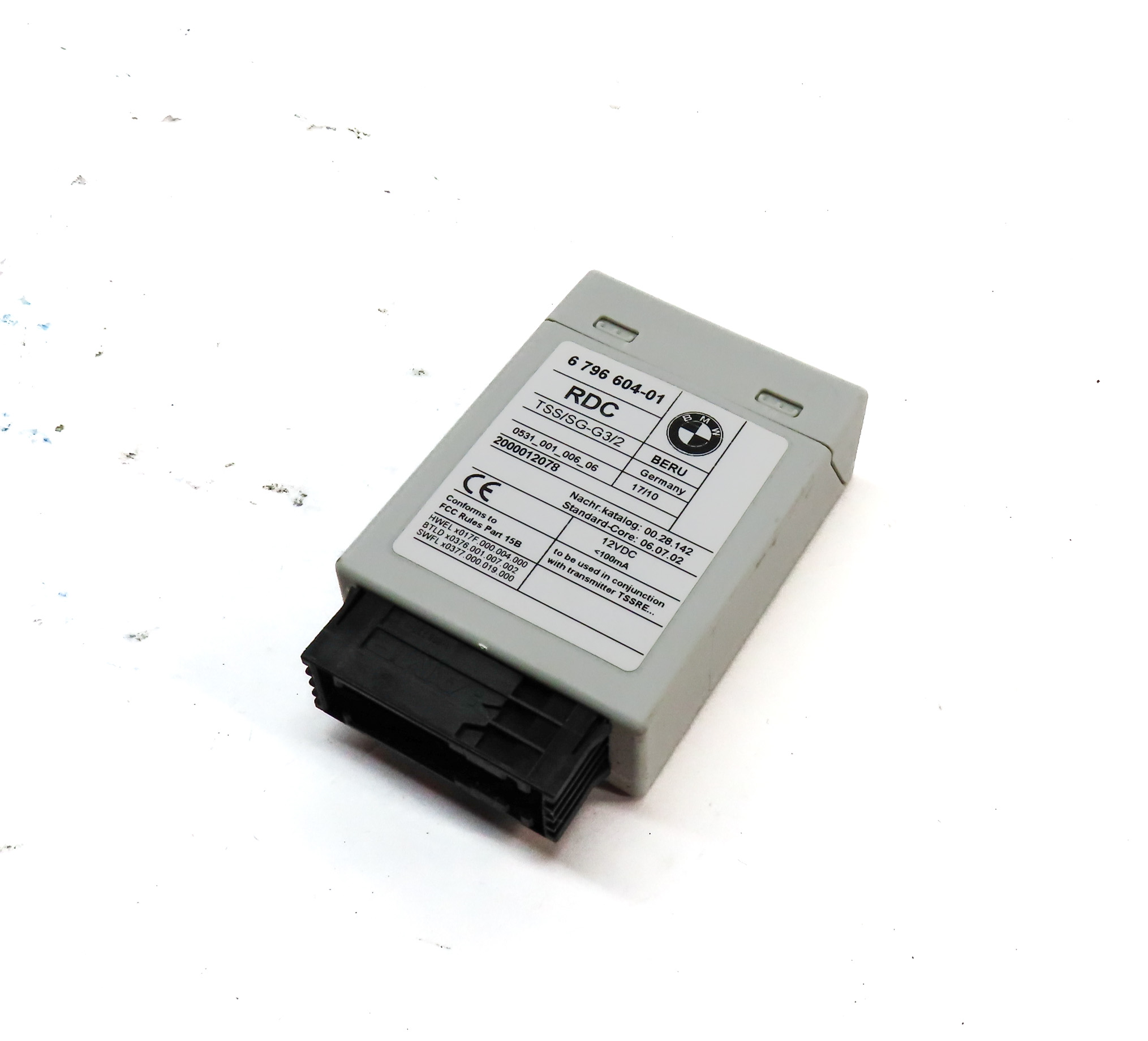 09-11 BMW 528i 535i 550i 740i 750i 760i (F01 F10) TPMS SENSOR RDC CONTROL MODULE — exact item pictured